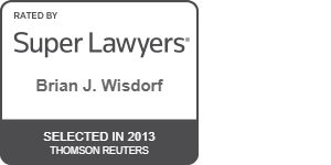 Rated By Super Lawyers Brian J. Wisdorf Selected in 2022 Thomson Reuters